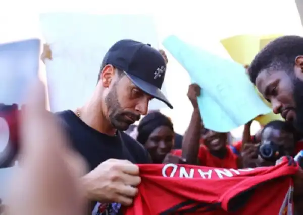 Football Star, Rio Ferdinand Arrives Lagos, To Search For Young Talents